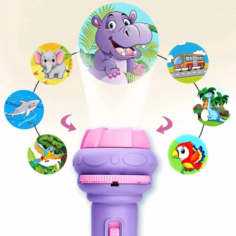 Cartoon Projector Flashlight Cards