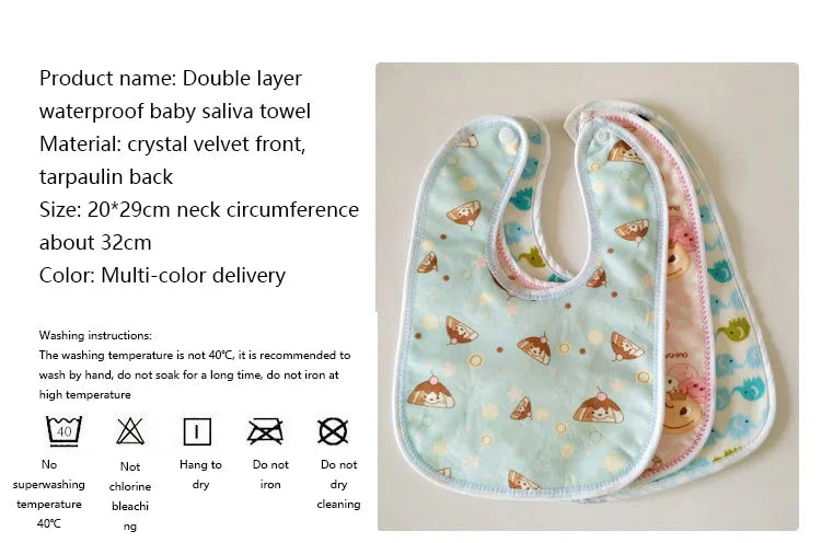 🌸VelvyBib™ Cartoon Bib