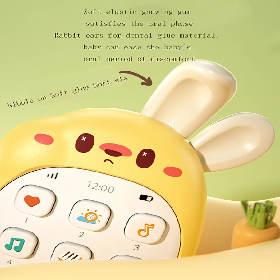 Children's rabbit toys mobile phones