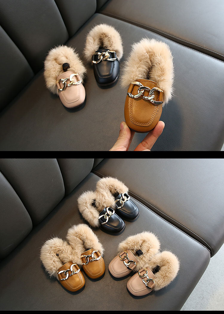 Kids Fur Shoes