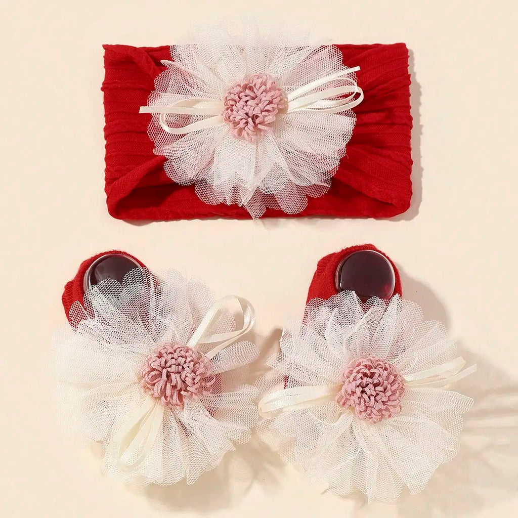 Baby Girls Headband Socks Set