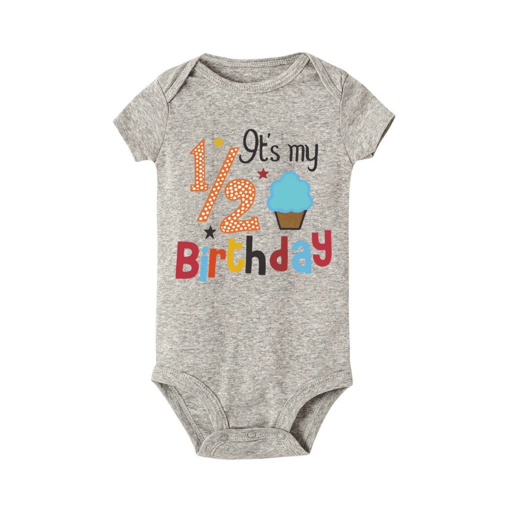 Cake 1/2 Birthday Printed