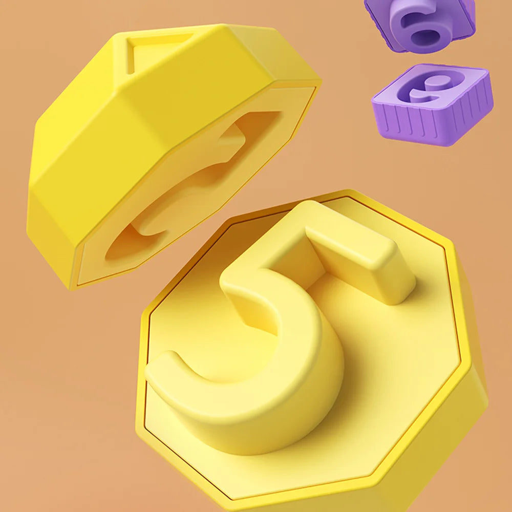 Kids Educational Cube Shape Matching Stacking Learning Toys