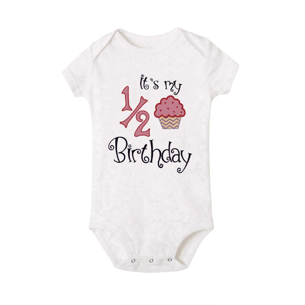 Cake 1/2 Birthday Printed