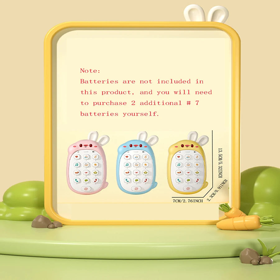 Children's rabbit toys mobile phones