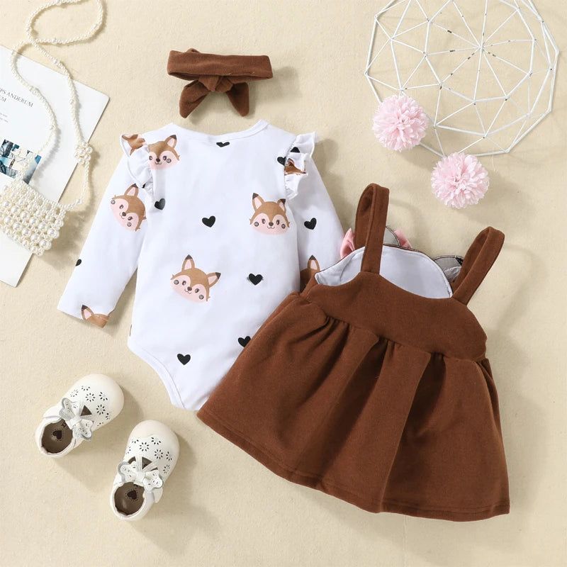 🍁Little Foxy Dress Set™