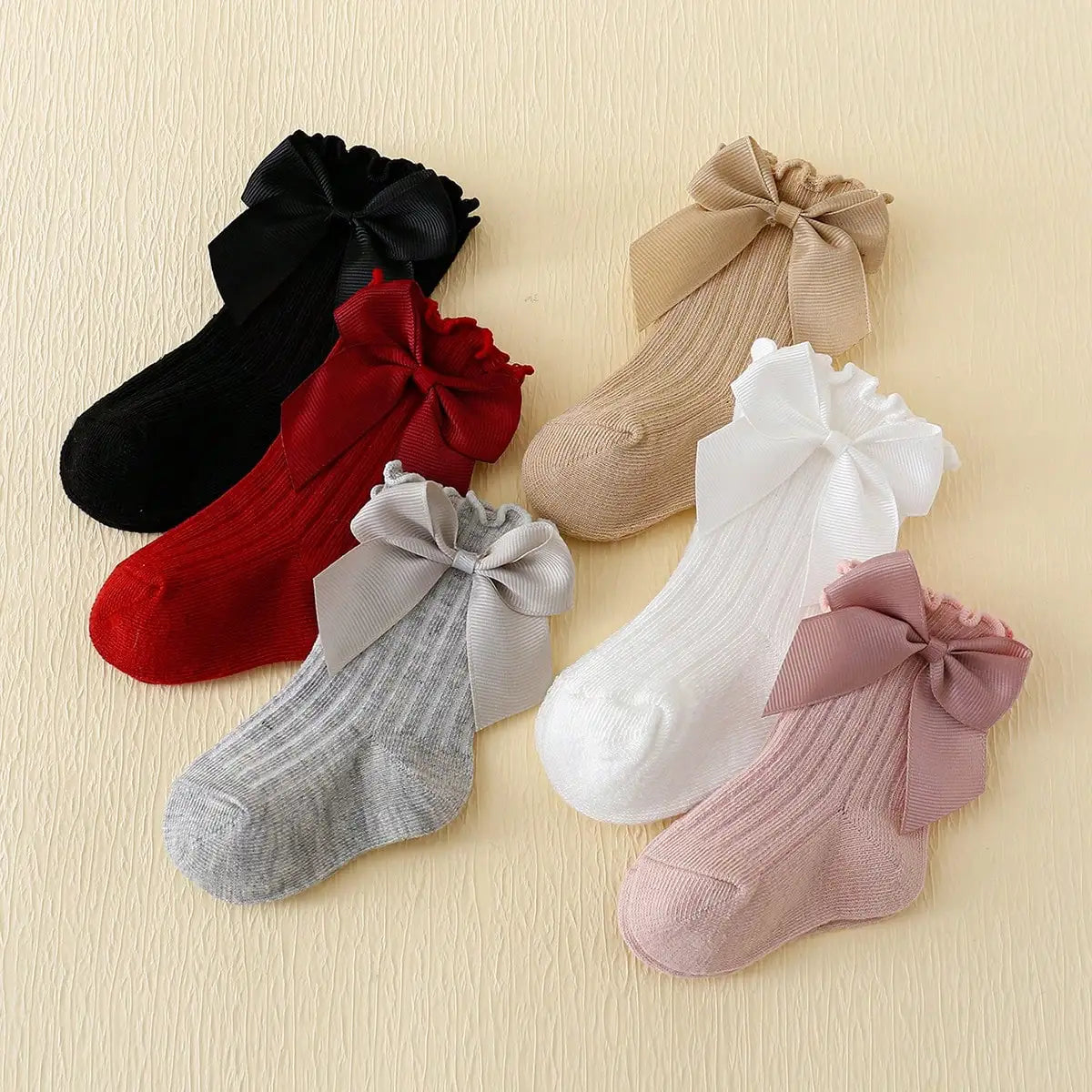 Bow lace socks