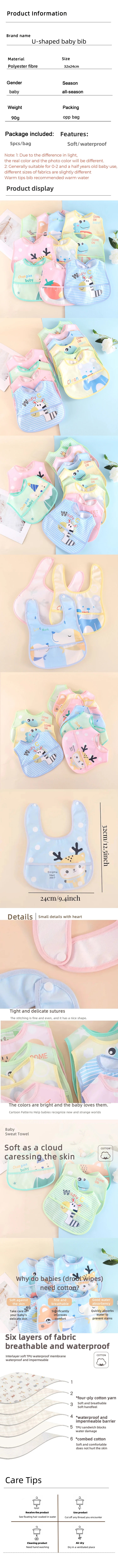 🦊MunchMate™ 5PCS Bibs
