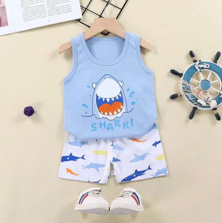 2PCS Children Sleeveless Sets