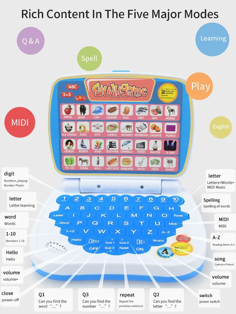 : 💻SmartKid™ Learning Laptop