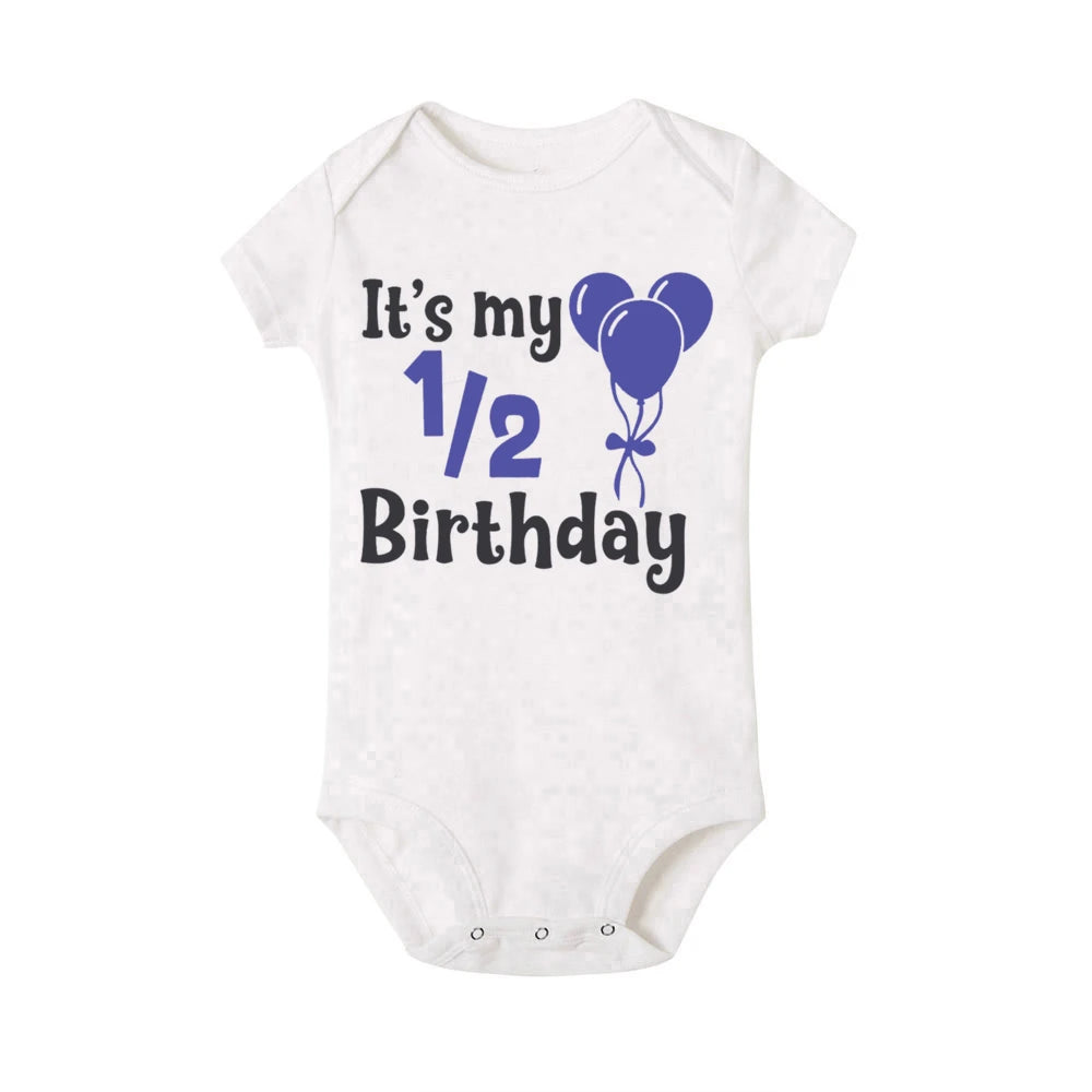 Cake 1/2 Birthday Printed