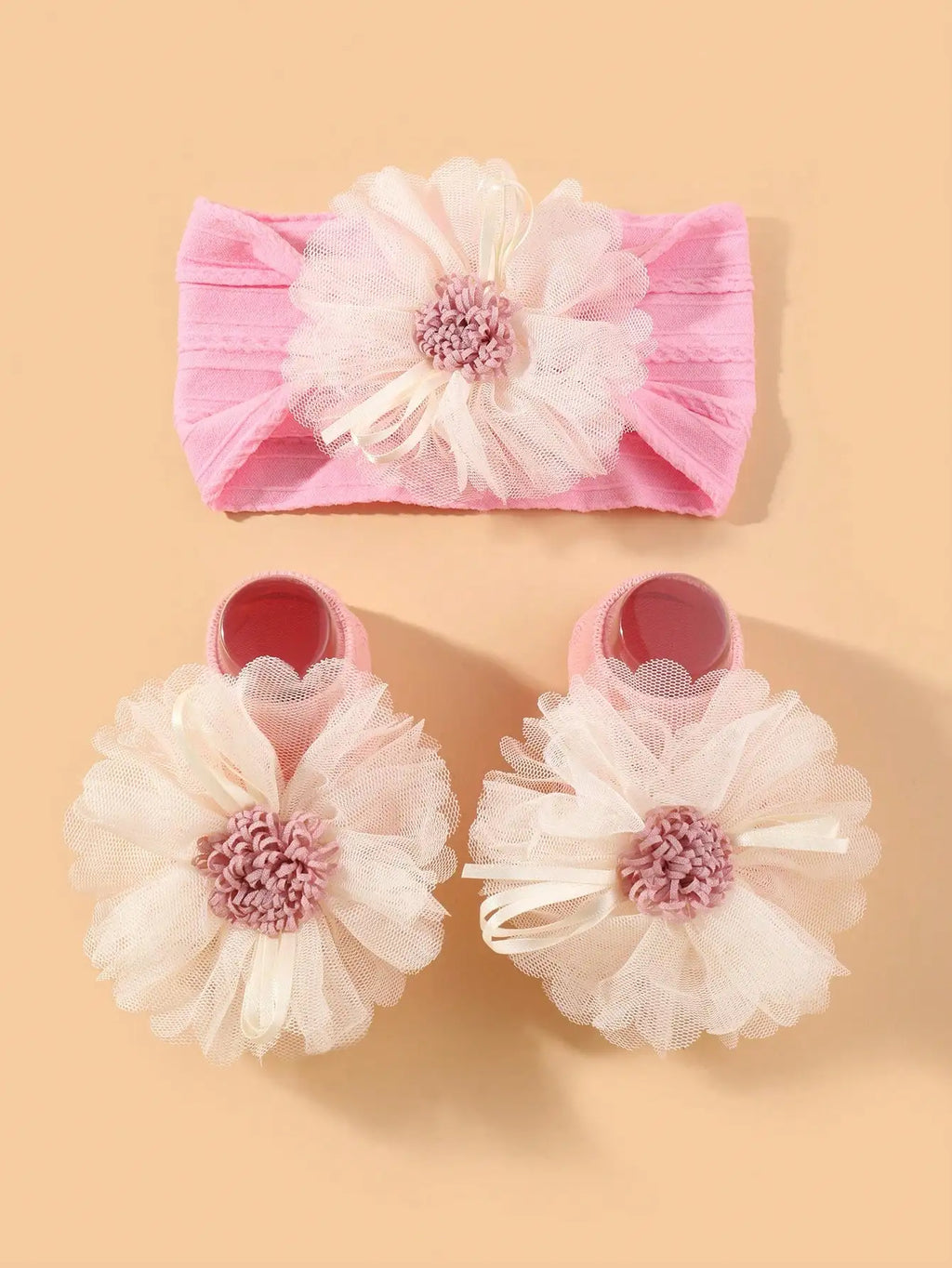 Baby Girls Headband Socks Set