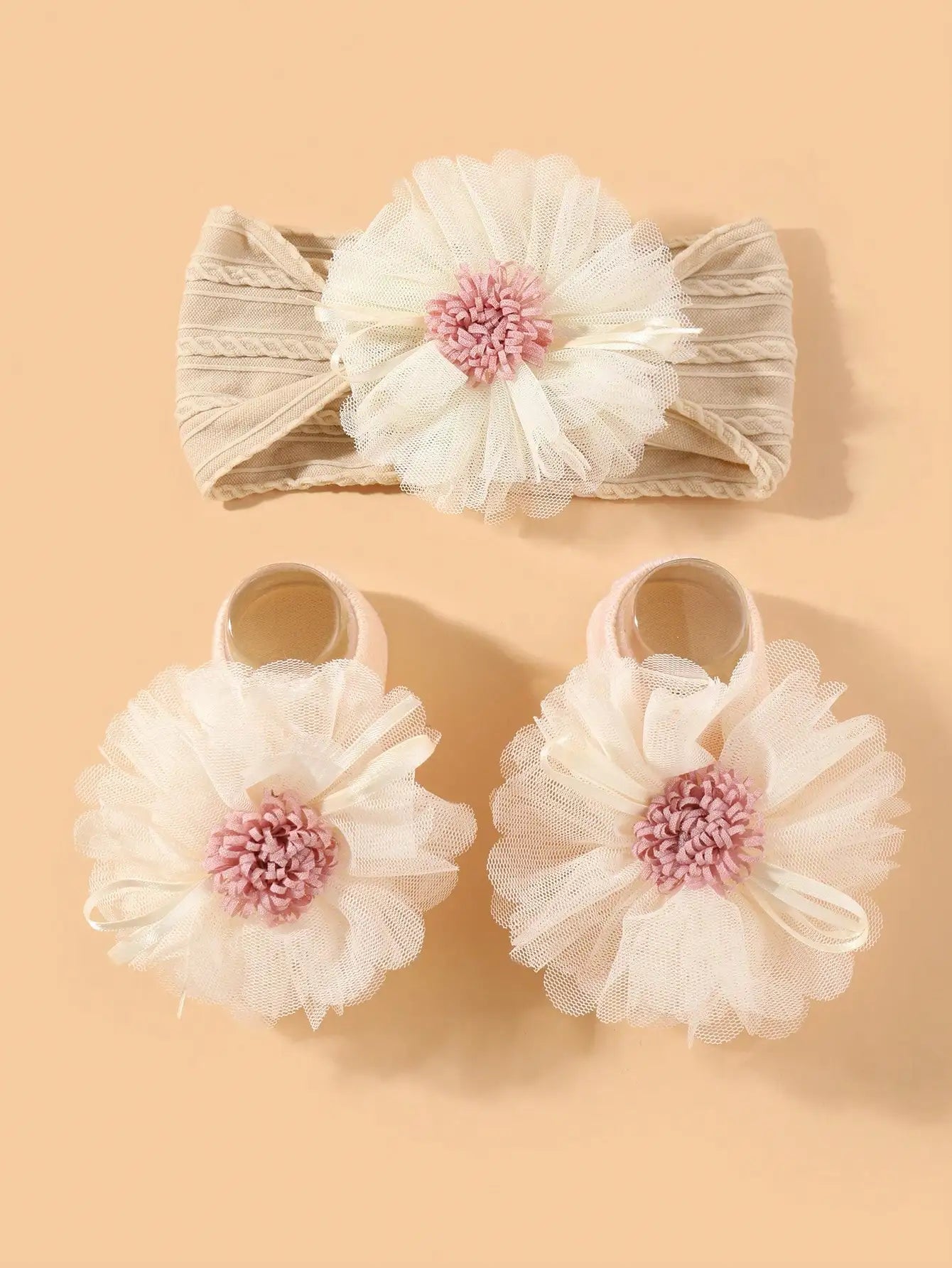 Baby Girls Headband Socks Set