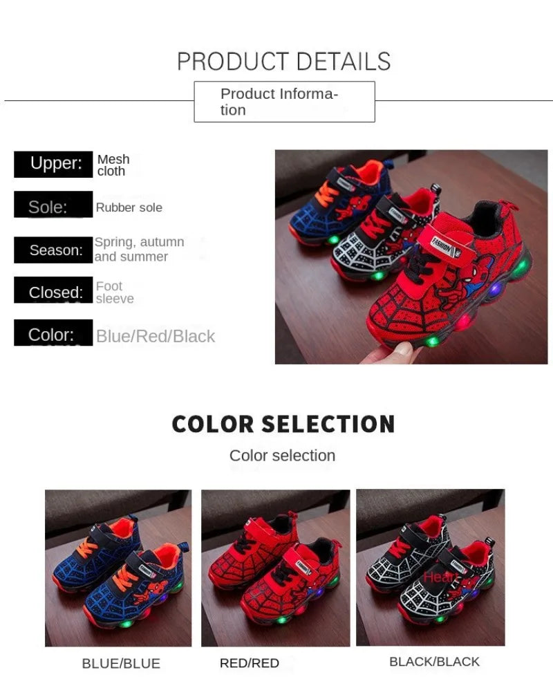 SpiderGlow Kids Shoes