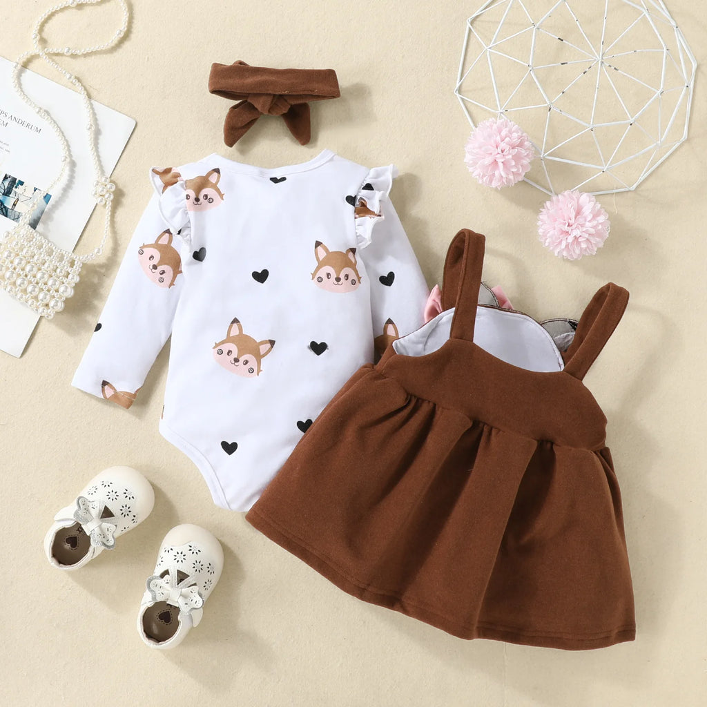 🍁Little Foxy Dress Set™