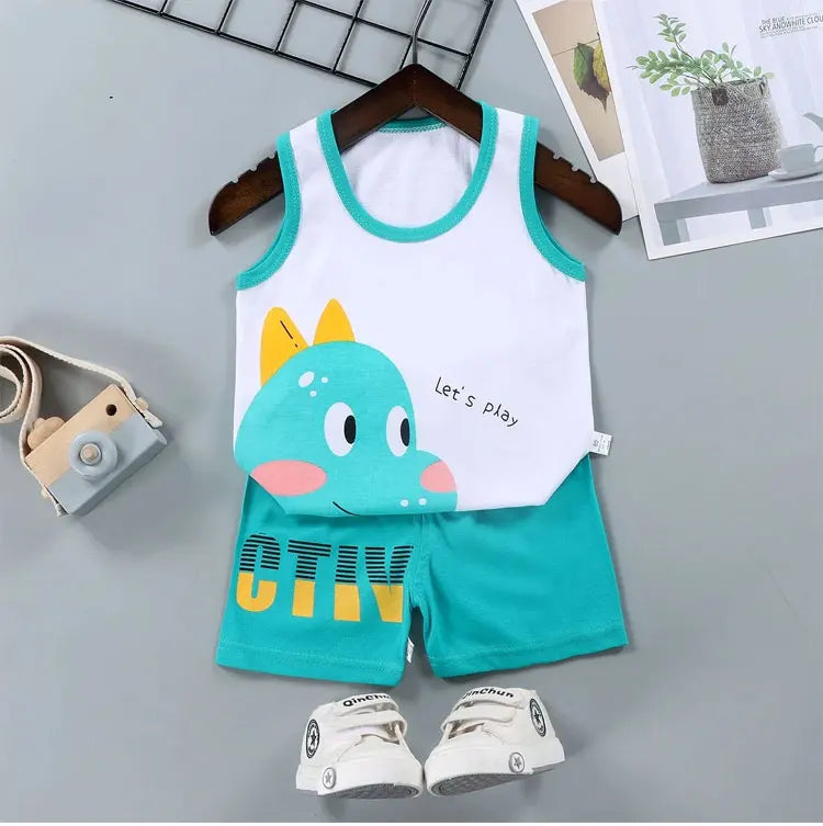 2PCS Children Sleeveless Sets