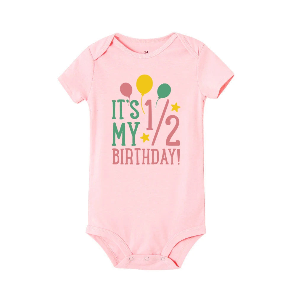 Cake 1/2 Birthday Printed