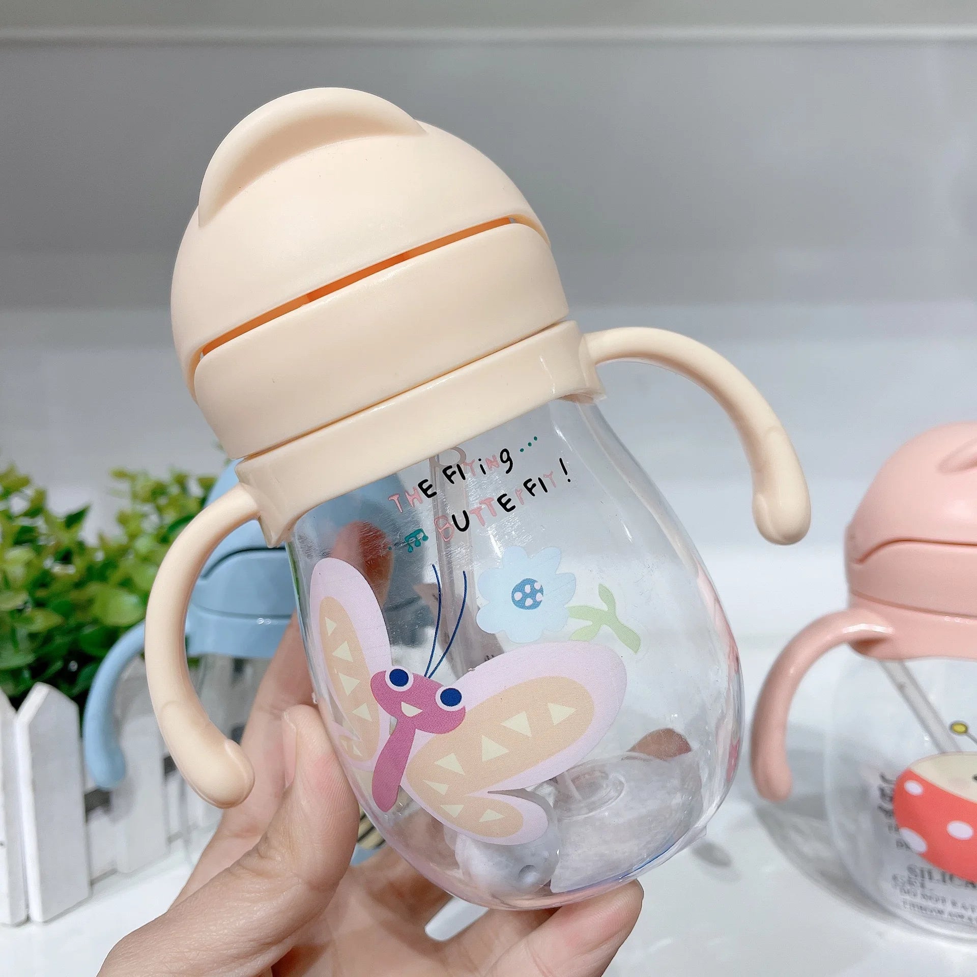 Baby Water Cup Straw Cute