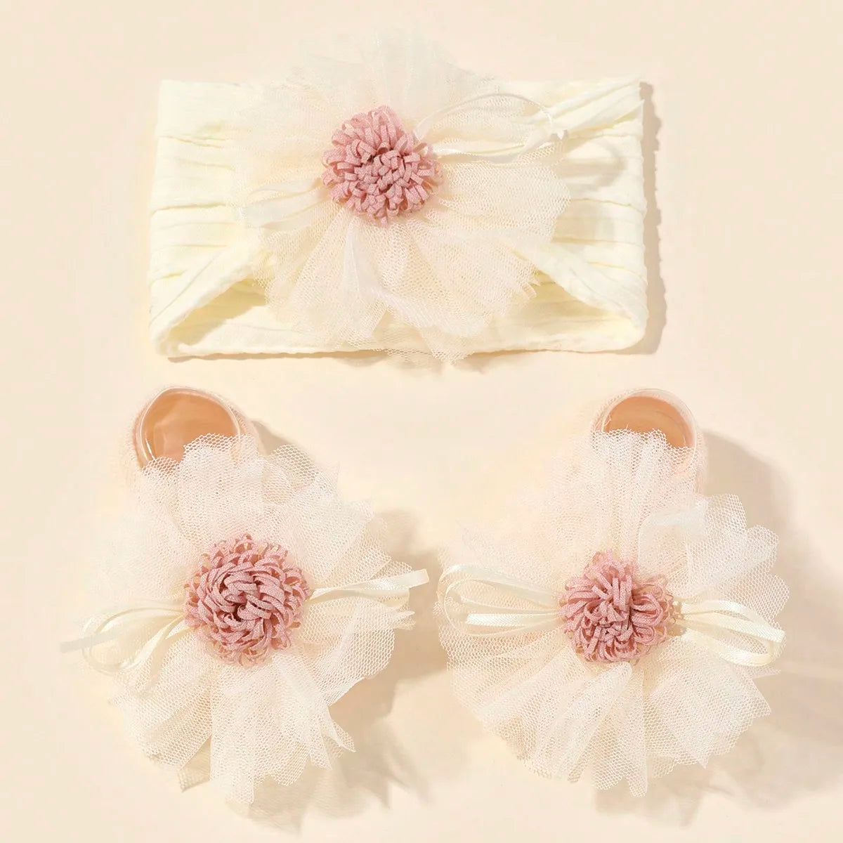 Baby Girls Headband Socks Set