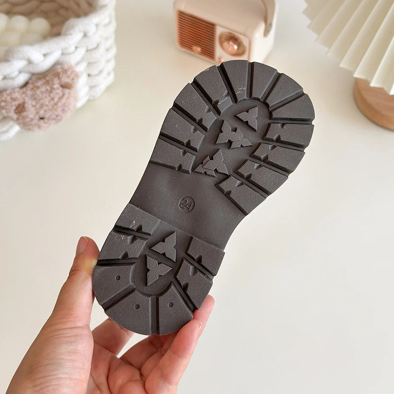 CozyBow Leather Boots