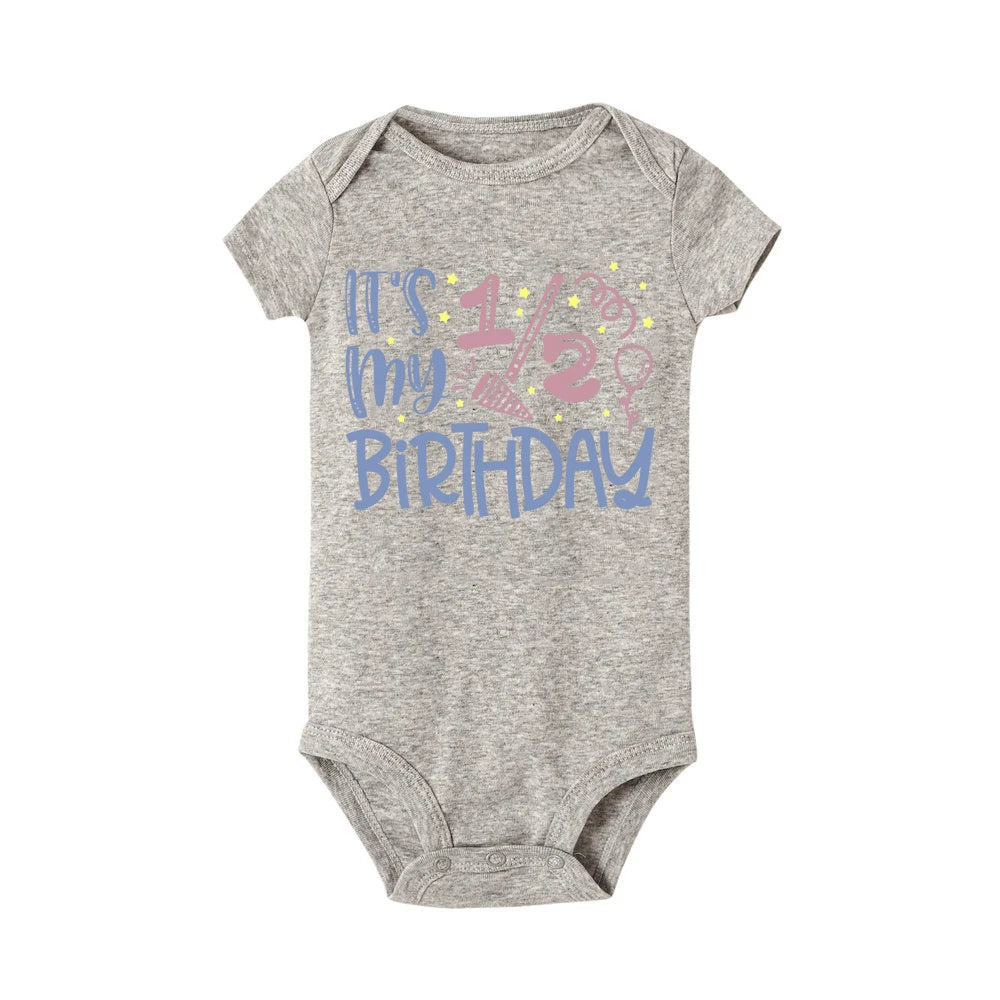 Cake 1/2 Birthday Printed