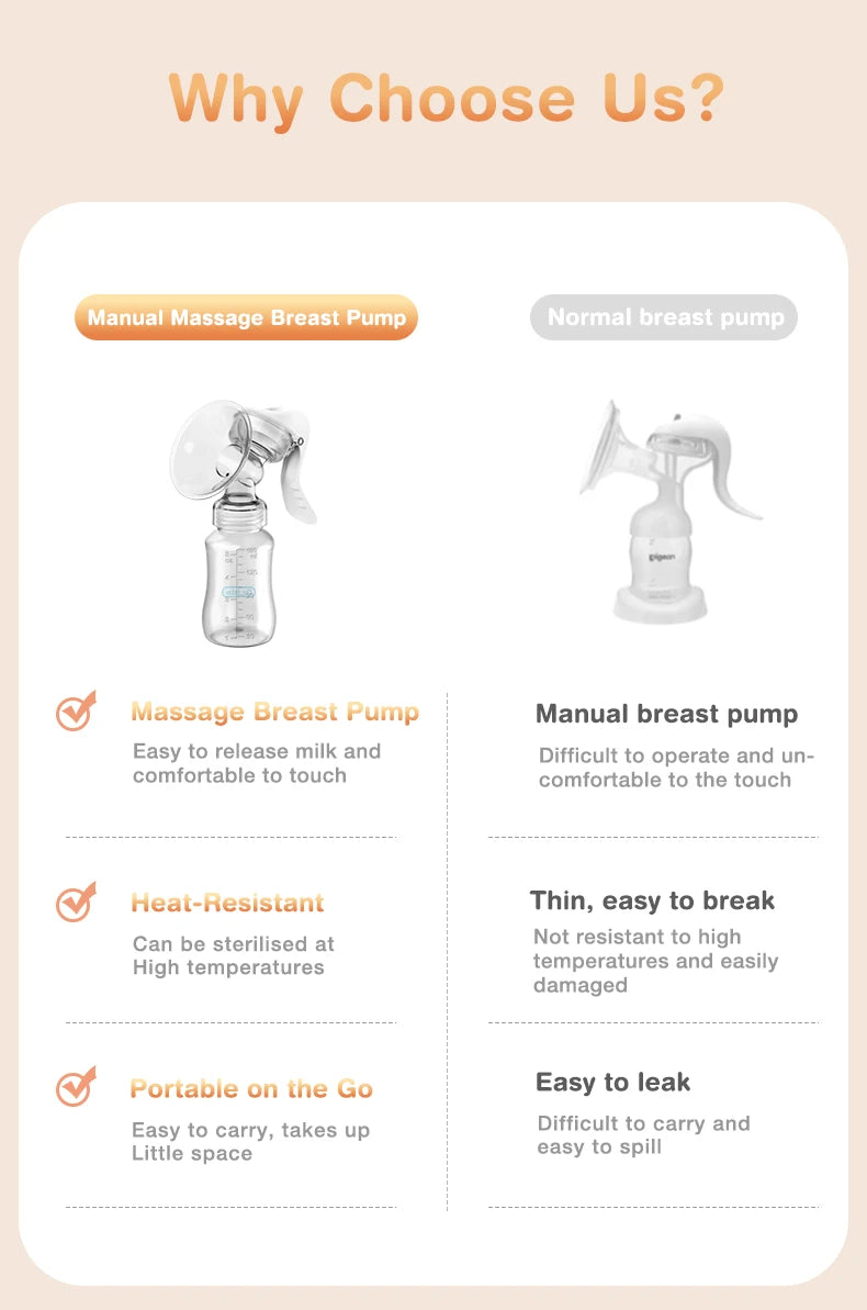 MAMIJOY  Breast Pump Baby Nipple Manual