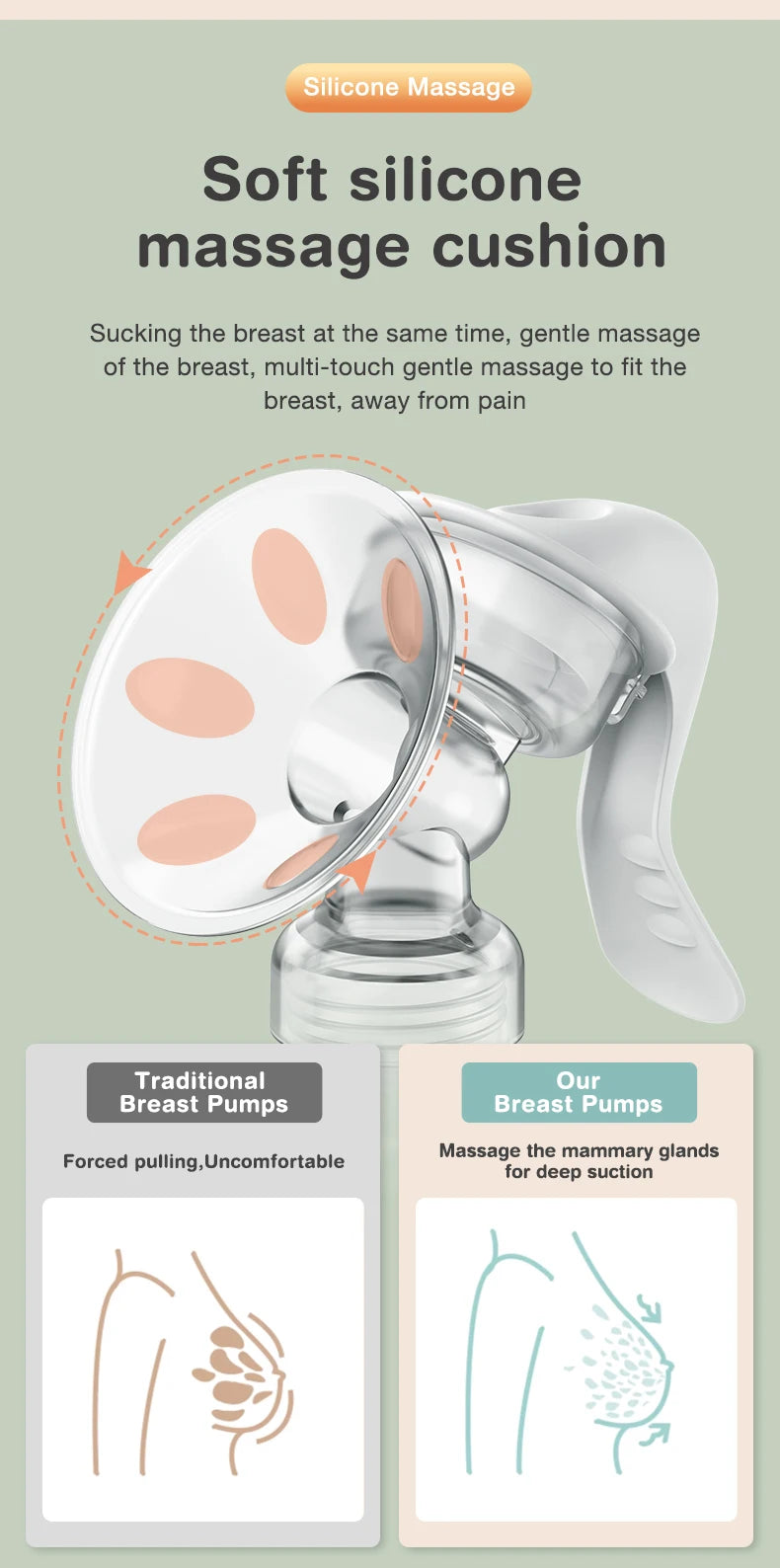 MAMIJOY  Breast Pump Baby Nipple Manual