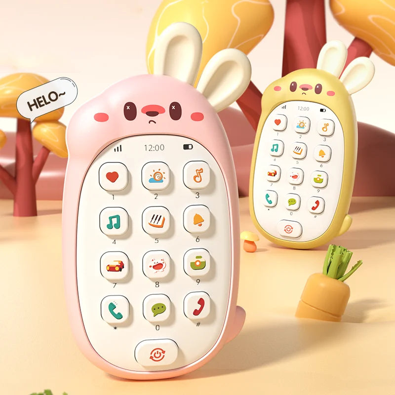 Children's rabbit toys mobile phones