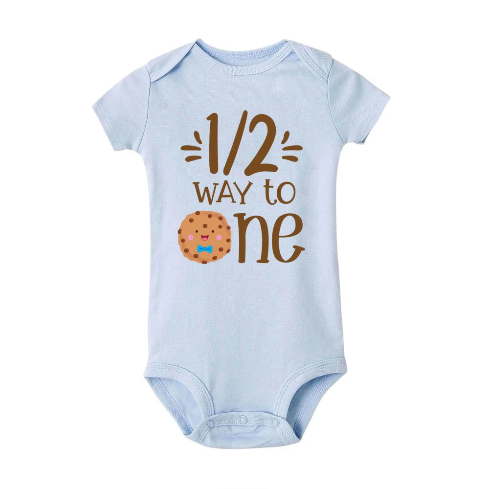 Cake 1/2 Birthday Printed