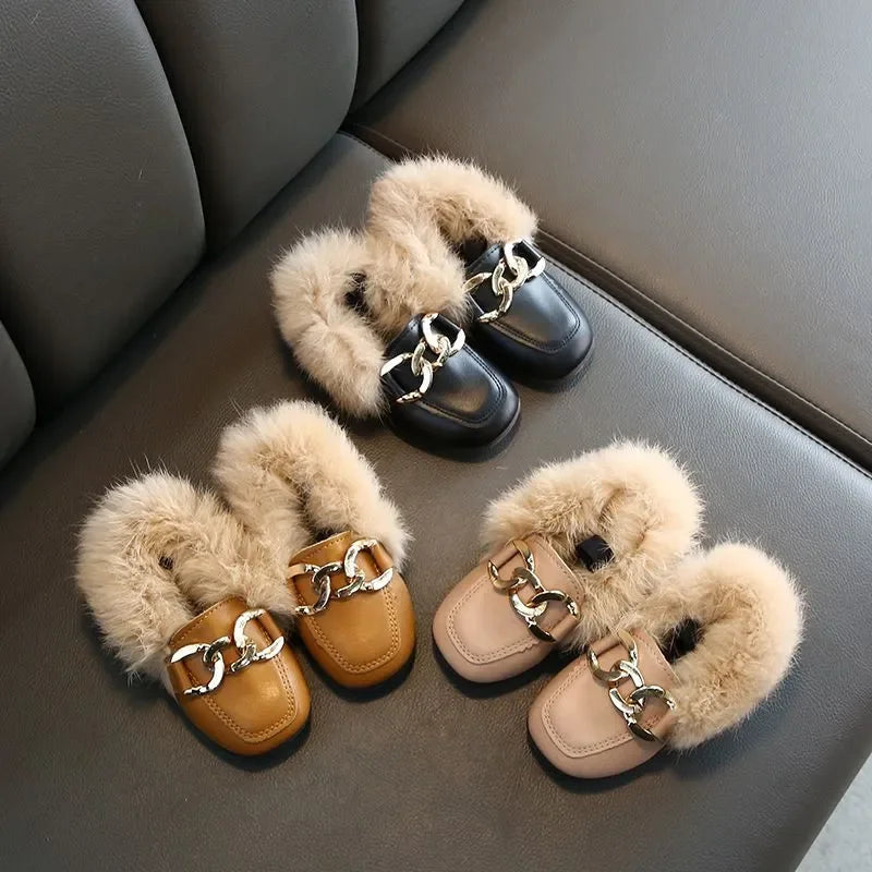 Kids Fur Shoes