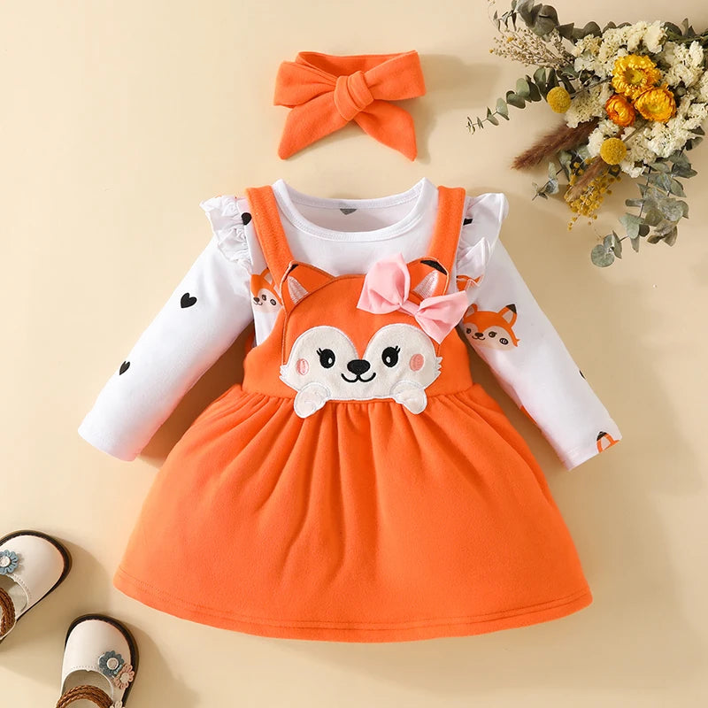 🍁Little Foxy Dress Set™