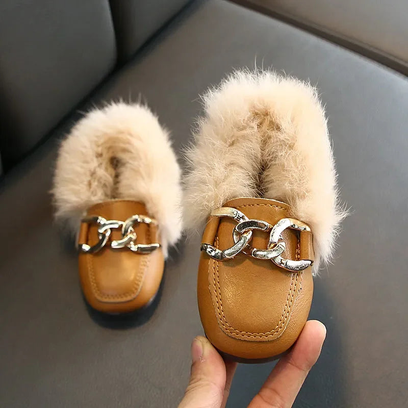 Kids Fur Shoes