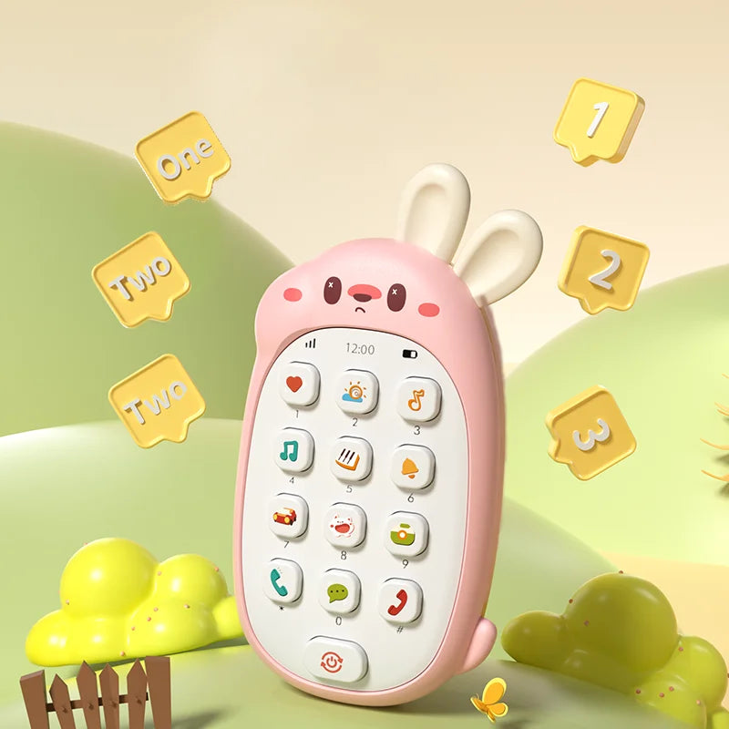 Children's rabbit toys mobile phones