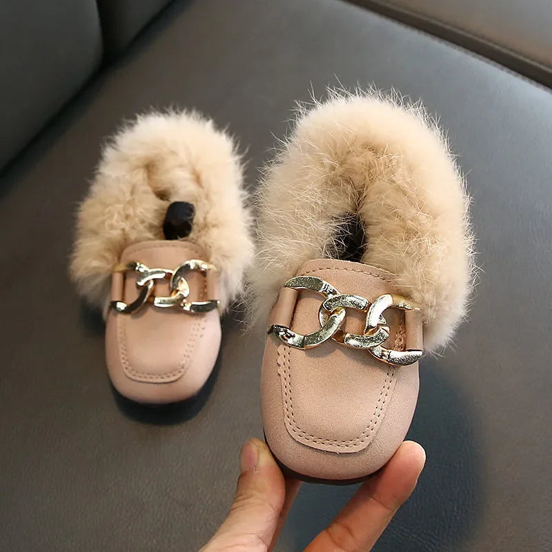 Kids Fur Shoes