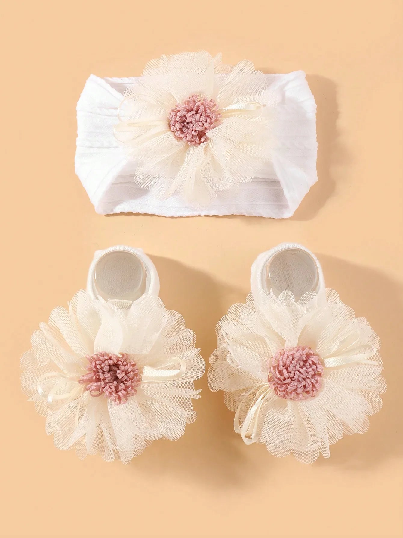 Baby Girls Headband Socks Set