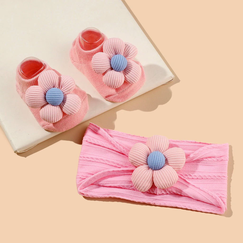 Baby Girls Headband Socks Set