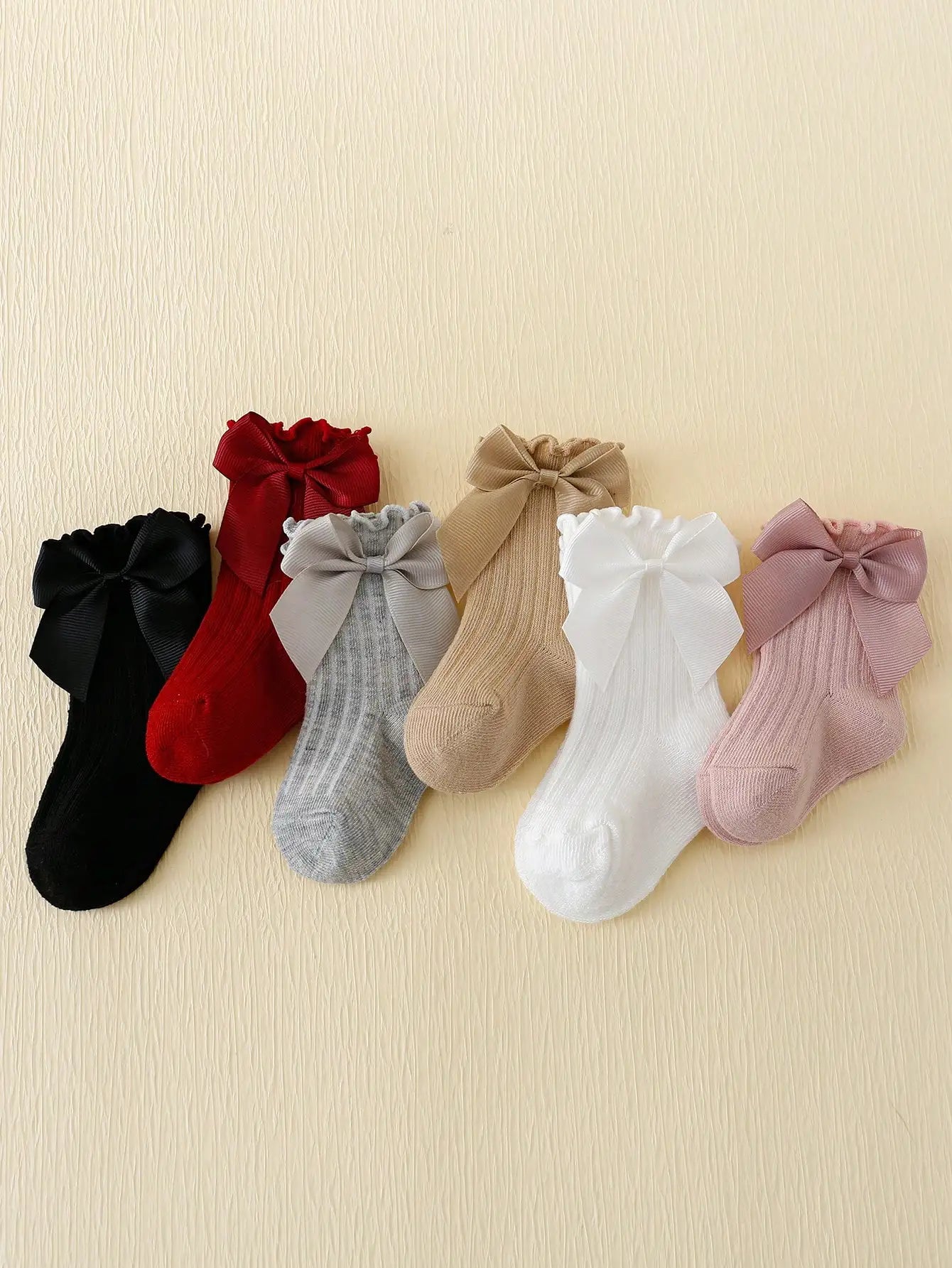 Bow lace socks