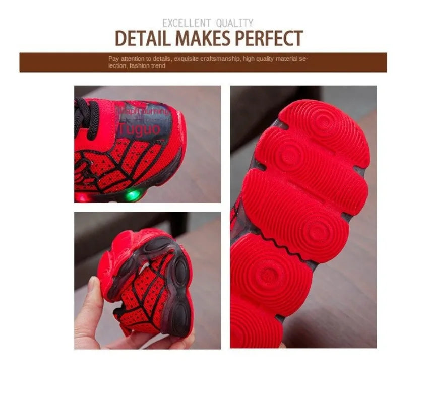 SpiderGlow Kids Shoes