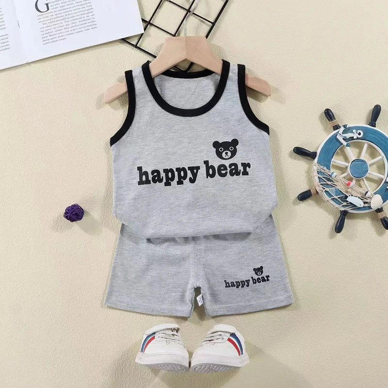2PCS Children Sleeveless Sets