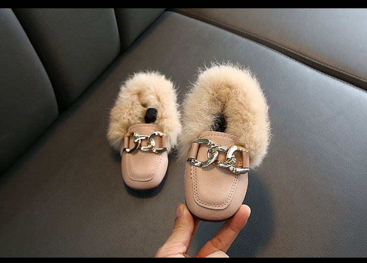 Kids Fur Shoes