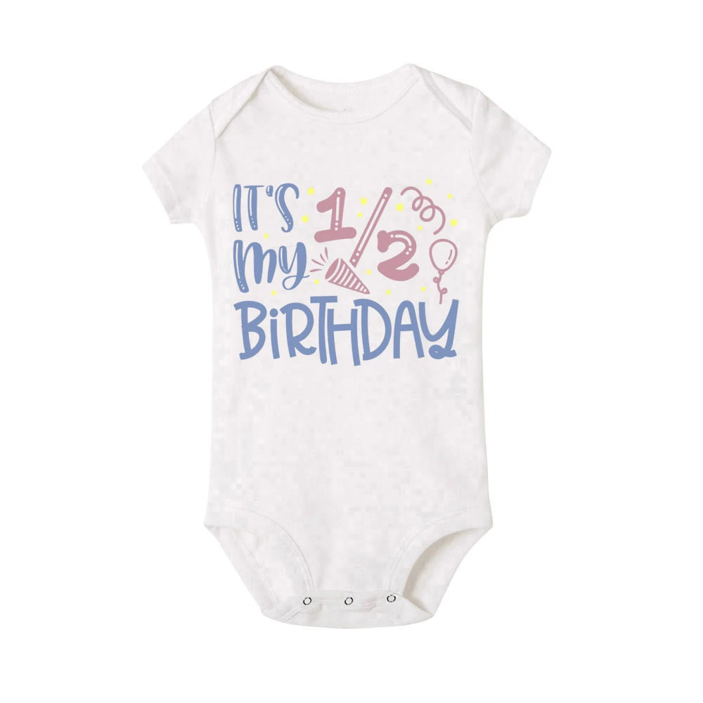 Cake 1/2 Birthday Printed