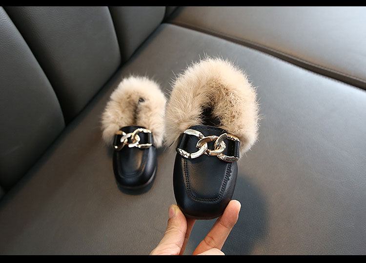 Kids Fur Shoes