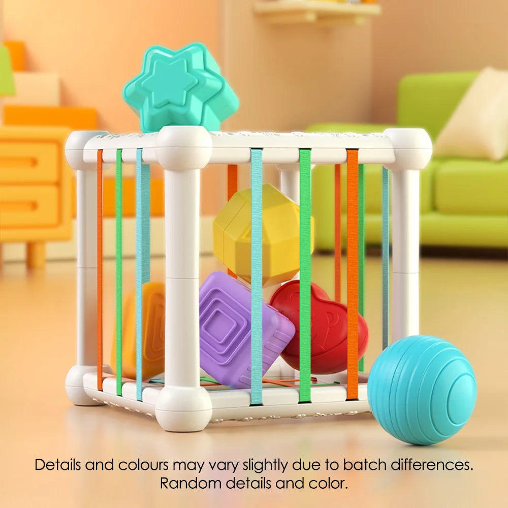 Kids Educational Cube Shape Matching Stacking Learning Toys