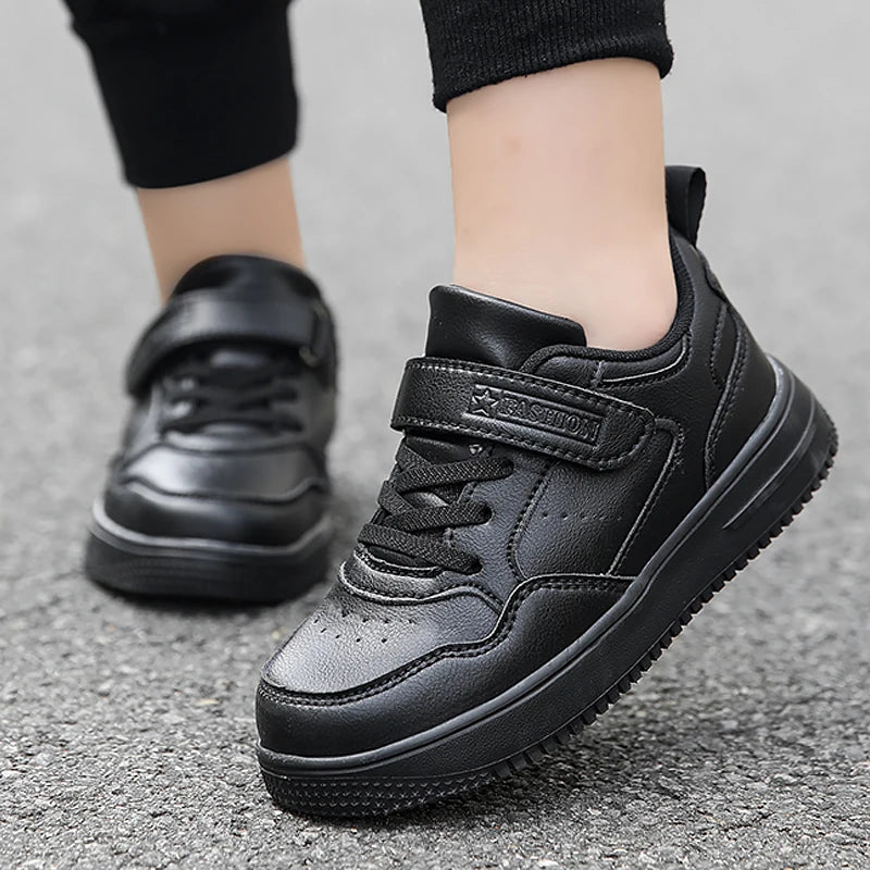 Black Kids Shoes Sports