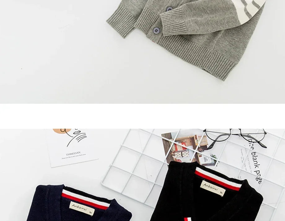 StripeEase™ Knit Cardigan