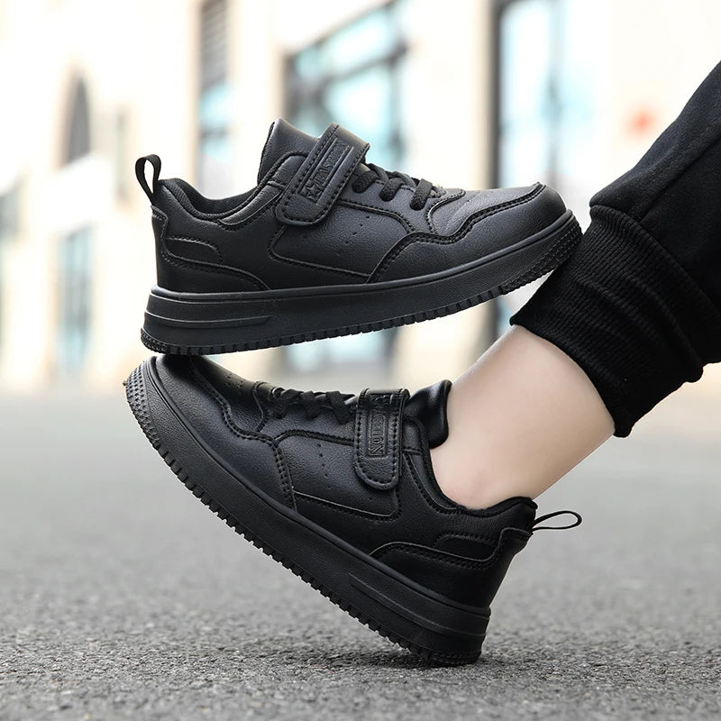 Black Kids Shoes Sports