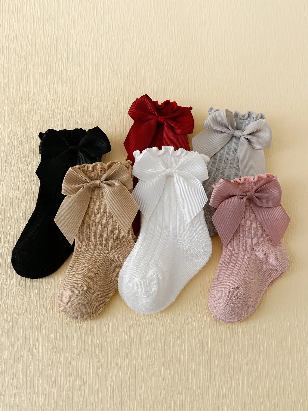Bow lace socks