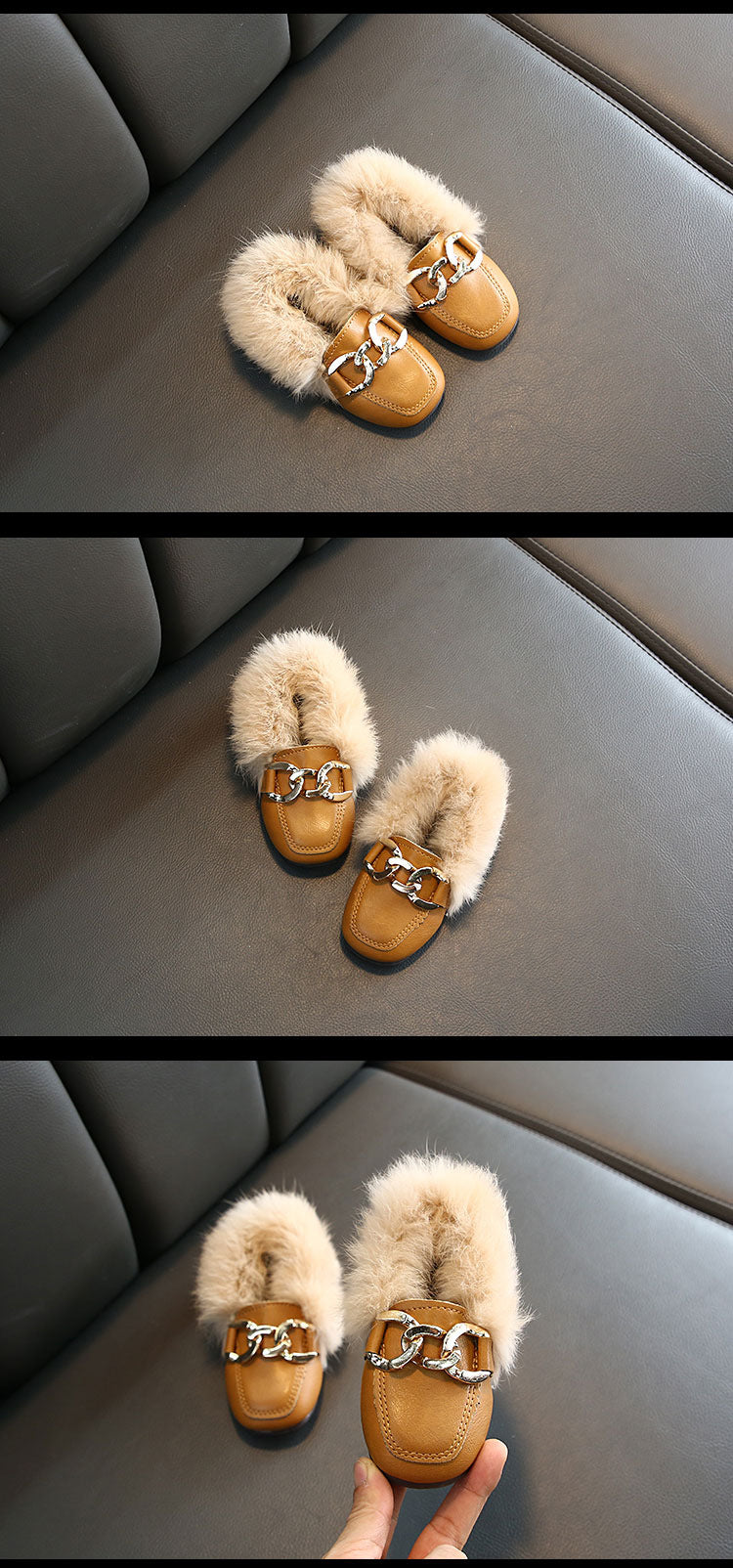 Kids Fur Shoes