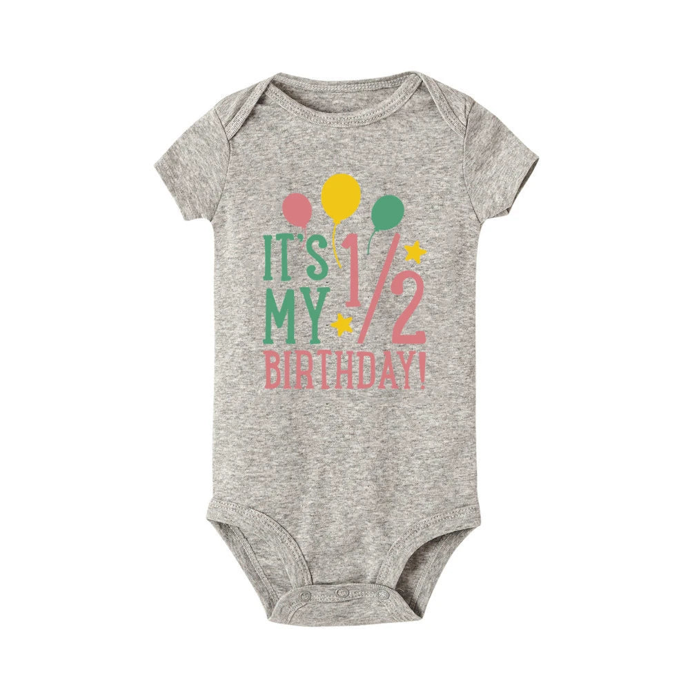 Cake 1/2 Birthday Printed