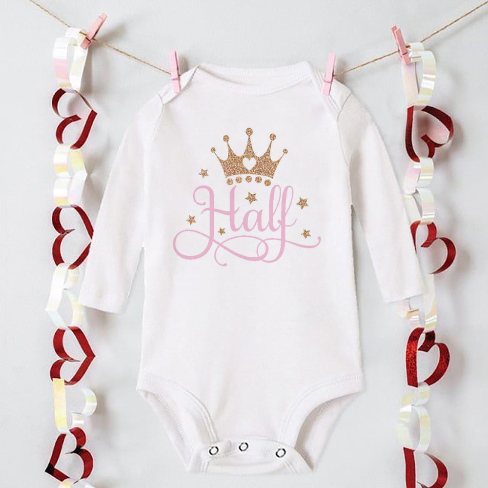 My 1/2 Birthday Newborn Bodysuit